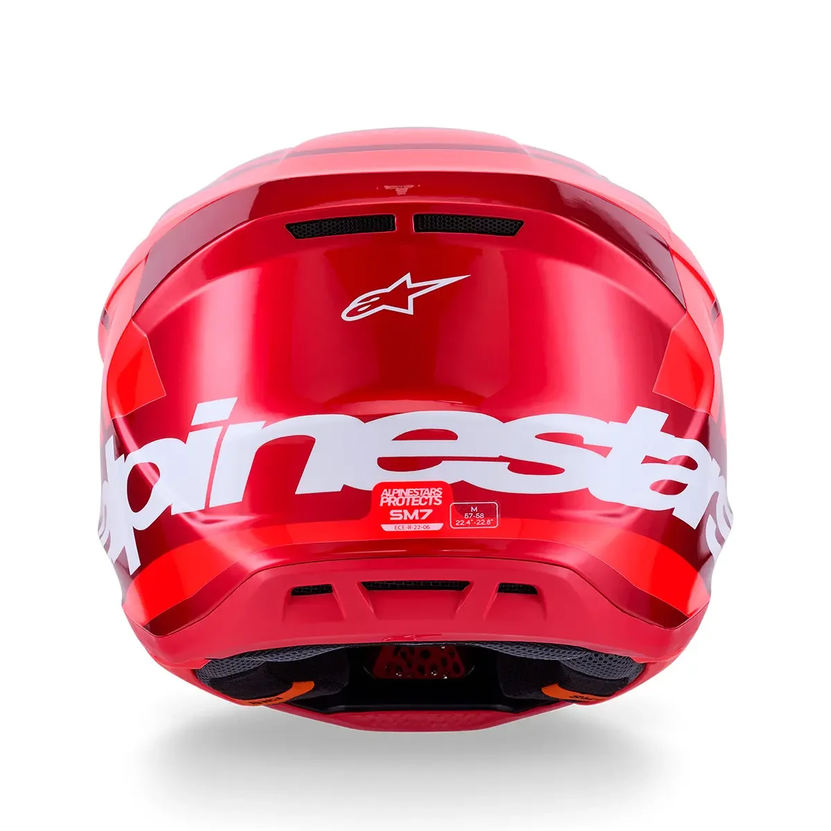 Capacete Alpinestars SM7 Core Vermelho - Spinelli Motos Boutique